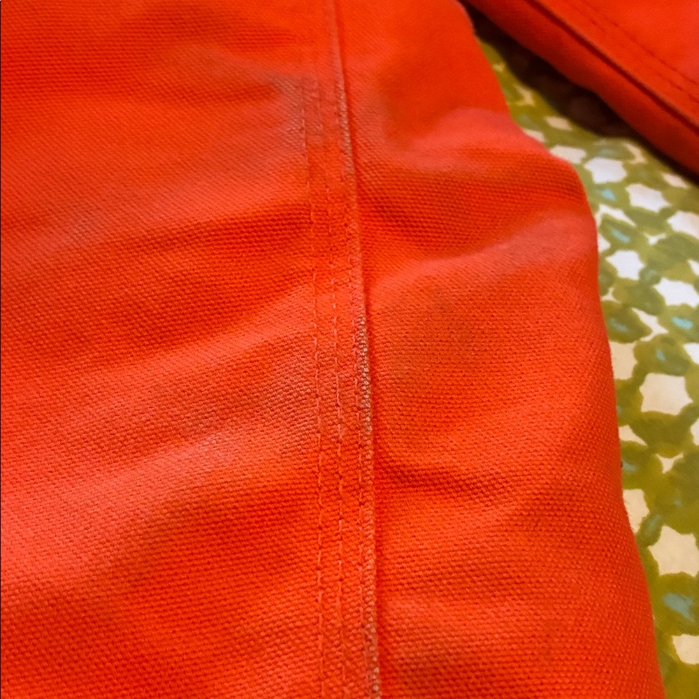 Boys Carhartt Orange Zip-Up Canvas Jacket Size Large 14-16 - Picture 11 of 11